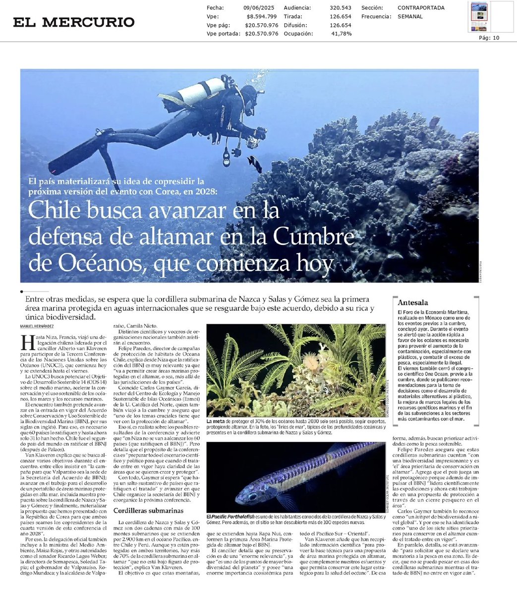 ESMOI (@esmoi_ucn) on Twitter photo #ESMOI 🪸🐙🌊
Chile busca avanzar en la defensa de altamar en la Cumbre de Océanos , que comienza hoy 🌊
<a href="/__elmercurio/">El Mercurio</a> #ESMOI 🪸🐙🌊
Chile busca avanzar en la defensa de altamar en la Cumbre de Océanos , que comienza hoy 🌊
<a href="/__elmercurio/">El Mercurio</a>