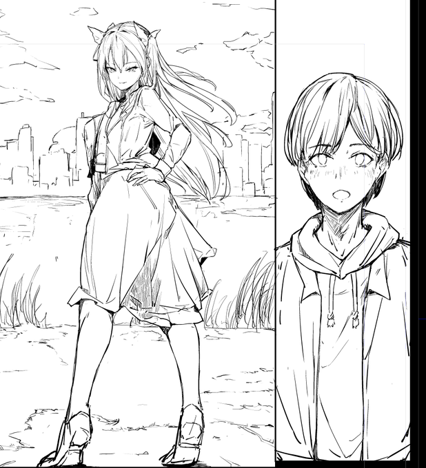 男の子描くの上手くなったなぁ(自画自賛) 