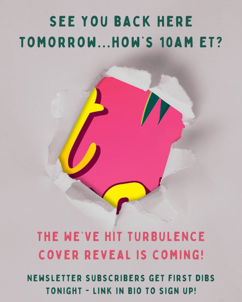 Jessica L. Cozzi (@jesscozziwrites) on Twitter photo Tomorrow. 10am ET. Meet you back here? 👀
If you want a sneak peek before then, my newsletter subscribers will get an exclusive early look TONIGHT! Link in my bio to subscribe.
<a href="/DelacortePress/">Delacorte Press</a> <a href="/GetUnderlined/">Underlined</a> <a href="/PenguinTeen/">Penguin Teen</a> Tomorrow. 10am ET. Meet you back here? 👀
If you want a sneak peek before then, my newsletter subscribers will get an exclusive early look TONIGHT! Link in my bio to subscribe.
<a href="/DelacortePress/">Delacorte Press</a> <a href="/GetUnderlined/">Underlined</a> <a href="/PenguinTeen/">Penguin Teen</a>