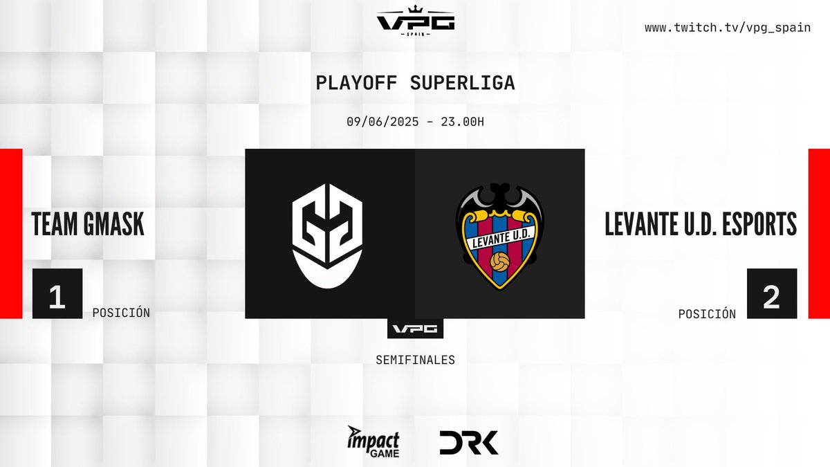 Virtual Pro Gaming Espaรฑa (@vpg_spain) on Twitter photo โSโEโMโIโFโIโNโAโLโEโSโ โPโLโAโYโOโFโFโ
๐บ <a href="/TeamGMask/">Team GMask</a> ๐ <a href="/EsportsLUD/">Levante UD Esports</a>
โ๏ธ Otra posible final anticipada en los playoffs. Dos equipos campeones frente a frente por la otra plaza en la final en la que ya espera <a href="/Monta_Club/">Monta Club</a>
โฐ23:00
๐น โSโEโMโIโFโIโNโAโLโEโSโ โPโLโAโYโOโFโFโ
๐บ <a href="/TeamGMask/">Team GMask</a> ๐ <a href="/EsportsLUD/">Levante UD Esports</a>
โ๏ธ Otra posible final anticipada en los playoffs. Dos equipos campeones frente a frente por la otra plaza en la final en la que ya espera <a href="/Monta_Club/">Monta Club</a>
โฐ23:00
๐น