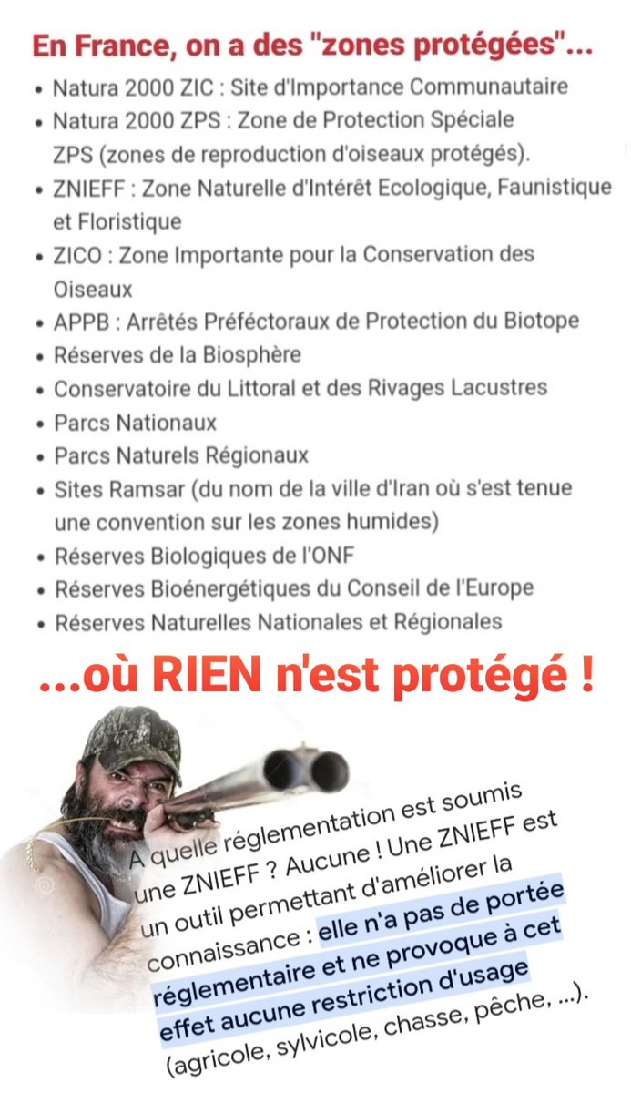 #chasse #chasseur #france #ruralité #ruralitéAntichasse #FanceAntichasse #mafiachasse #mafiapolitique #argentpublic #subventions #impunité #natura2000 #ZNIEFF #ZICO #APPB