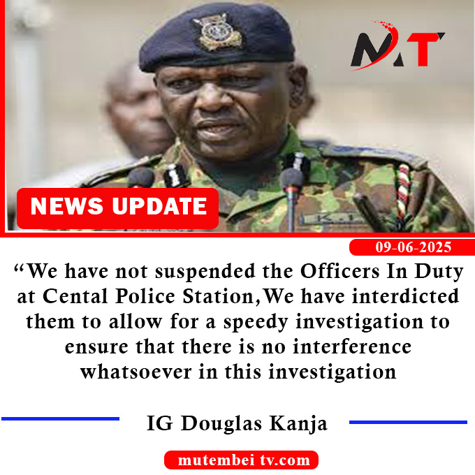 We Have Not Suspended Them! IG Kanja
