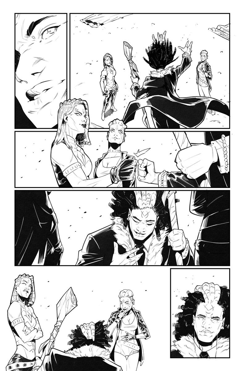 Mihai_Rotari_'s tweet image. Some new pages for my portfolio! I illustrated the opening scenes of a project written by
@thehermeister
Hope you like them! ✨
1-2
#comicart #sequentialart #illustration #comics