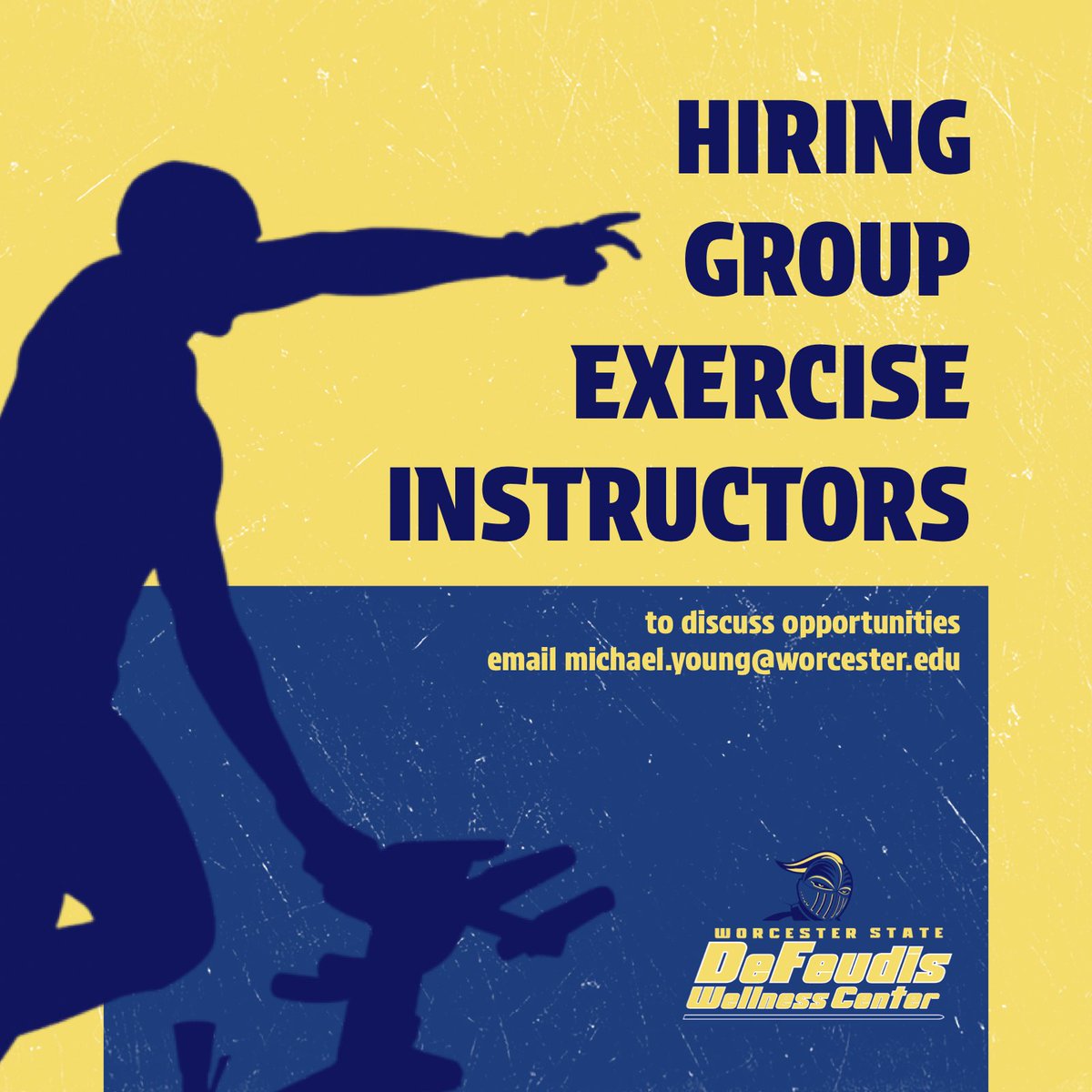 WSU Recreation & Wellness (@wsu_recwellness) on Twitter photo We’re hiring!
<a href="/WSU_RecWellness/">WSU Recreation & Wellness</a> is looking for Group Exercise Instructors for the Fall Semester!
Email michael.young@worcester.edu to discuss opportunities!
#WooFit💪
#ShieldsUp🛡️ We’re hiring!
<a href="/WSU_RecWellness/">WSU Recreation & Wellness</a> is looking for Group Exercise Instructors for the Fall Semester!
Email michael.young@worcester.edu to discuss opportunities!
#WooFit💪
#ShieldsUp🛡️