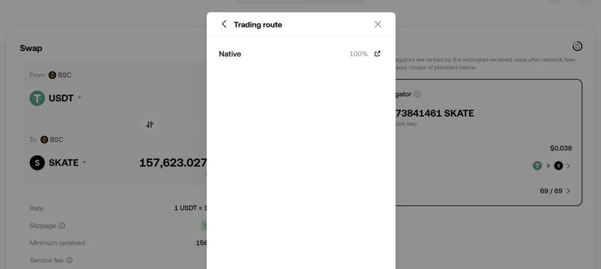 Native (@native_fi) on Twitter photo Swap 10,000 USDT for $SKATE via OKX <a href="/wallet/">OKX Wallet</a>
🔁 Powered 100% by Native maker liquidity.
Efficient, on-chain, and MEV-free. Swap 10,000 USDT for $SKATE via OKX <a href="/wallet/">OKX Wallet</a>
🔁 Powered 100% by Native maker liquidity.
Efficient, on-chain, and MEV-free.