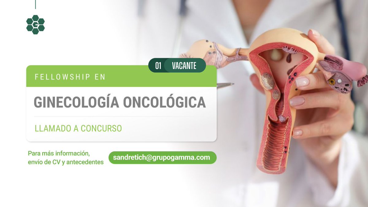 Grupo Gamma (@grupo_gamma) on Twitter photo Fellowship en Ginecología Oncológica | Grupo Gamma
📢 Abrimos la convocatoria 2025 para cubrir una vacante en el Fellowship en Ginecología Oncológica de Grupo Gamma.
Info aquí 👇
grupogamma.com/fellowship-en-…
Envío de CV hasta el 18/07 a:
sandretich@grupogamma.com 📩 Fellowship en Ginecología Oncológica | Grupo Gamma
📢 Abrimos la convocatoria 2025 para cubrir una vacante en el Fellowship en Ginecología Oncológica de Grupo Gamma.
Info aquí 👇
grupogamma.com/fellowship-en-…
Envío de CV hasta el 18/07 a:
sandretich@grupogamma.com 📩