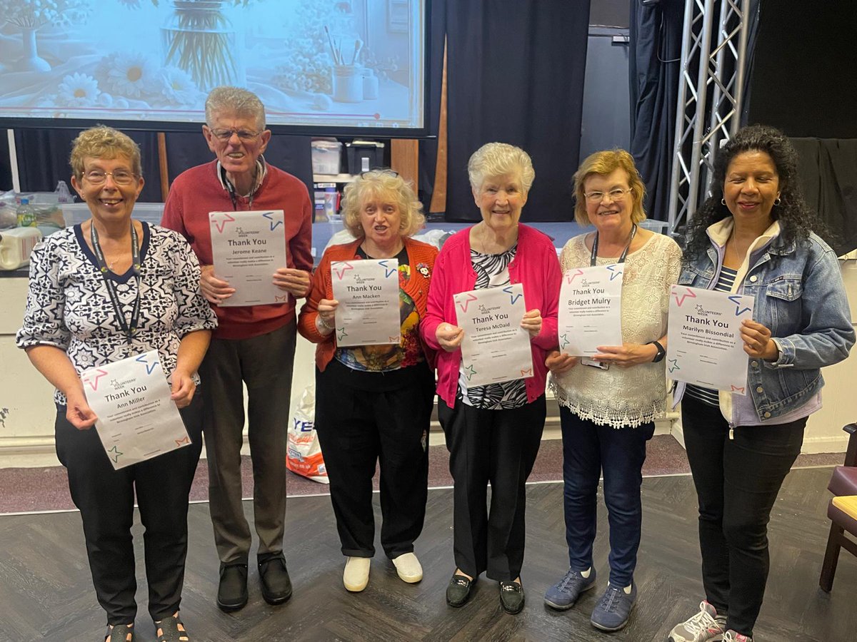 Birmingham Irish (@brumirish) on Twitter photo Here is some of our wonderful Dementia Centre Volunteers receiving there Volunteer Week Certificates ✨ #VolunteersWeek
Thank you for everything you all do! We could not run our centres across the city without you all 💚
<a href="/dfatirl/">Irish Foreign Ministry</a> <a href="/IrelandEmbGB/">Embassy of Ireland</a> Here is some of our wonderful Dementia Centre Volunteers receiving there Volunteer Week Certificates ✨ #VolunteersWeek
Thank you for everything you all do! We could not run our centres across the city without you all 💚
<a href="/dfatirl/">Irish Foreign Ministry</a> <a href="/IrelandEmbGB/">Embassy of Ireland</a>