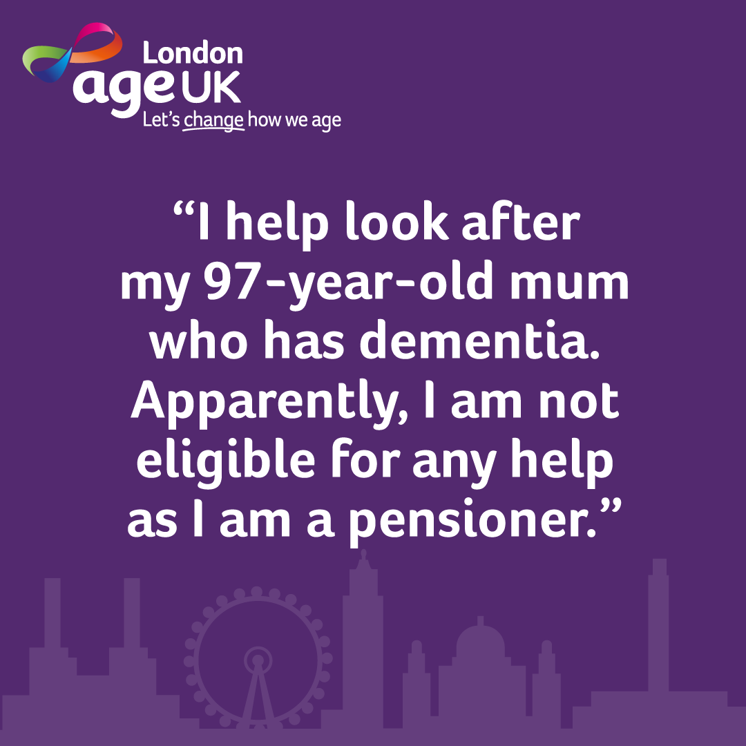 This week is #CarersWeek. In our recently launched On the Edge report one in 10 older Londoners  reported that they had caring responsibilities that significantly impacted their finances. 
bit.ly/OntheEdgeReport
