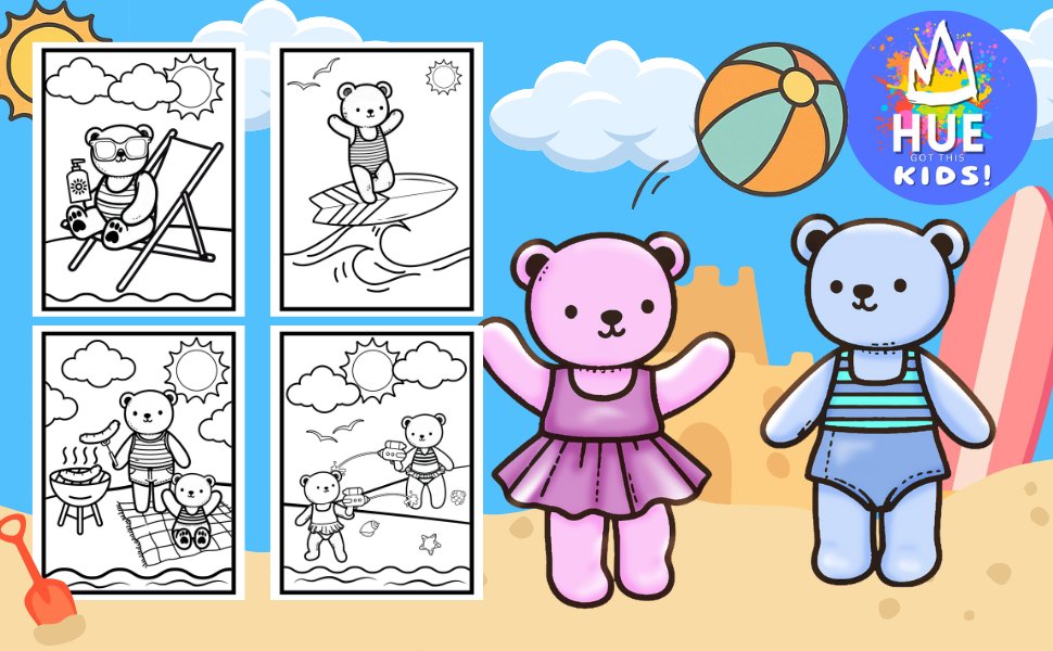 HueGotThis's tweet photo. ☀️🐻 Teddy bears + summer = the cutest coloring adventure! Summertime Fun Time is perfect for kids ages 3–12 and great for road trips, vacations, or quiet time at home.

Perfect for your little one’s summer adventures! 🖍️ https://t.co/EXPjrqLT3G

#ColoringBookForKids #SummerVibes https://t.co/x5VAaZRwiY