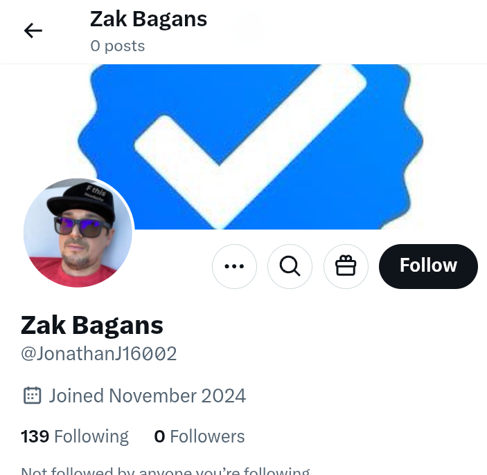the Zak bagans anti scam page tweet media