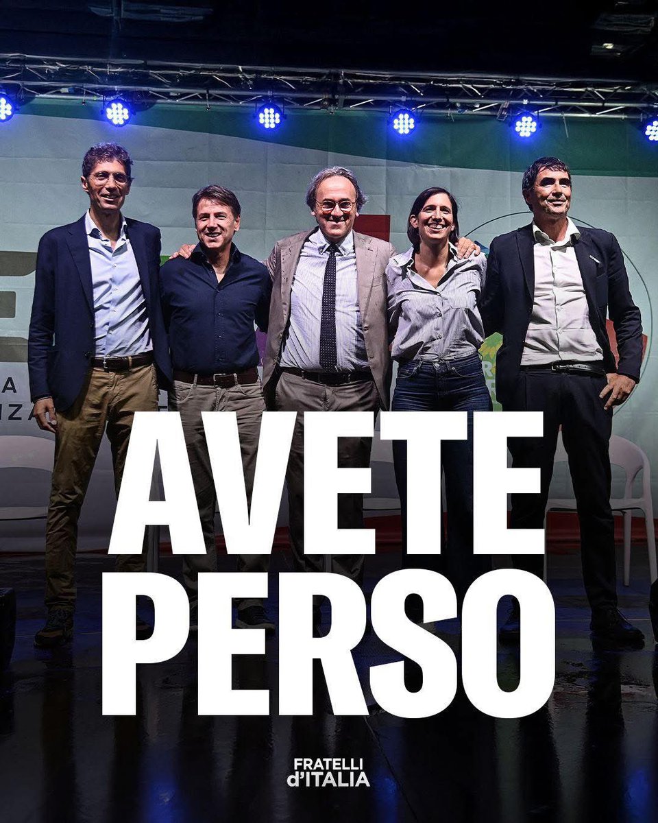La sinistra ha speso centinaia di milioni di euro pubblici per regolare i loro conti interni. Gli italiani li hanno bocciati e il governo #Meloni va avanti a testa alta 🇮🇹
#referendum2025