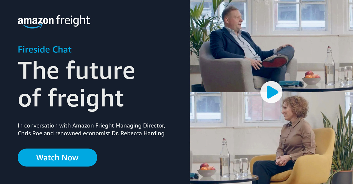 SupplyChainD's tweet photo. How is AI shaping the future of freight? @Amazon Freight’s Chris Roe &amp; economist Dr Rebecca Harding break it down: trends, tech, &amp; what’s ahead.

Watch the video for in-depth insights and advice: https://t.co/b9wDm9NExP

#AmazonFreight #SupplyChain #Logistics #AI https://t.co/WLJ5iOv8ho
