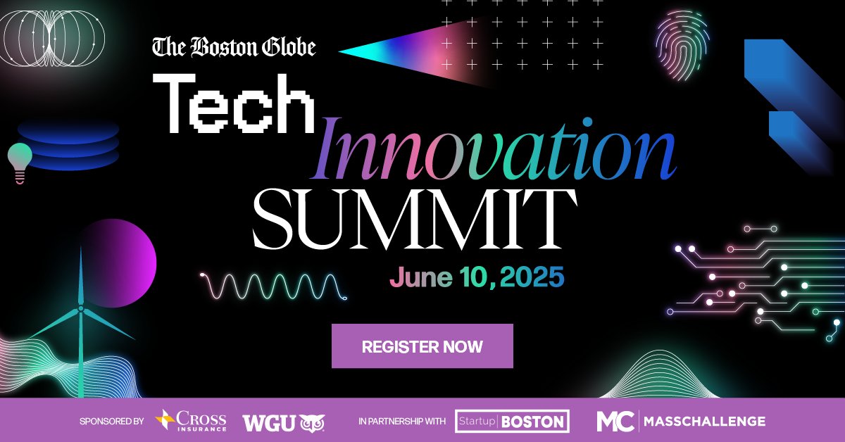 MassChallenge (@masschallenge) on Twitter photo TOMORROW: Innovation takes the stage.
Join <a href="/MassChallenge/">MassChallenge</a> + <a href="/BostonGlobe/">The Boston Globe</a> for the Tech Innovation Summit 2025 on June 10th 🚀
Expect bold ideas in:
🔹 Climate Tech
🔹 FinTech
🔹 HealthTech
🔹 AI
Last chance to register: …chinnovationsummit2025.splashthat.com
#TechSummit2025 #MassChallenge TOMORROW: Innovation takes the stage.
Join <a href="/MassChallenge/">MassChallenge</a> + <a href="/BostonGlobe/">The Boston Globe</a> for the Tech Innovation Summit 2025 on June 10th 🚀
Expect bold ideas in:
🔹 Climate Tech
🔹 FinTech
🔹 HealthTech
🔹 AI
Last chance to register: …chinnovationsummit2025.splashthat.com
#TechSummit2025 #MassChallenge