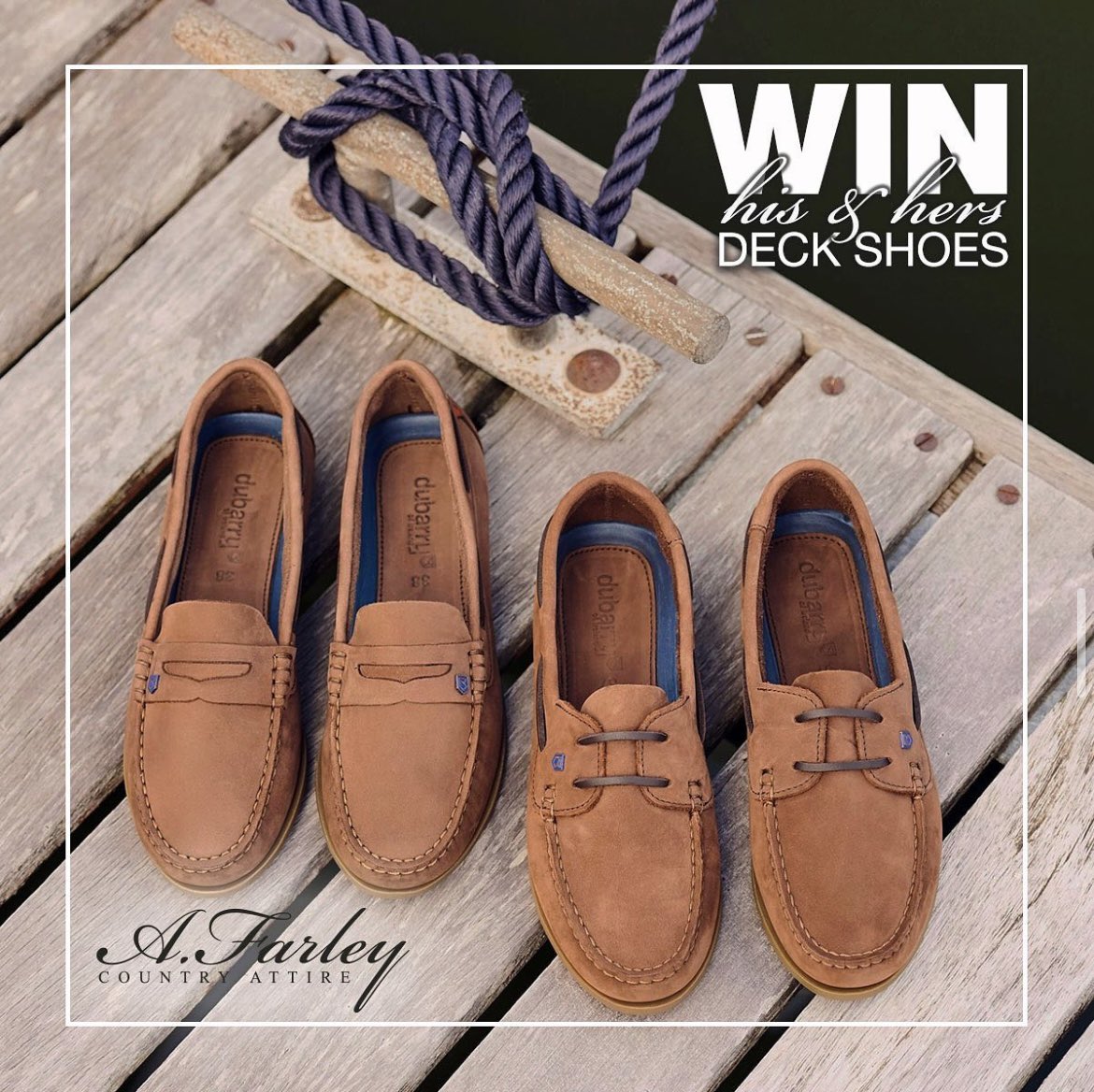 WIN a pair of His &amp; Hers Dubarry Deck Shoes, of your choice (subject to stock) ⭐️

To enter;
•Follow our page &amp; retweet
•Comment your favourite pair &amp; tag a friend
•Share to your story for an extra chance to win 

Ends Tues 1st July 4pm

#giveaway #competition