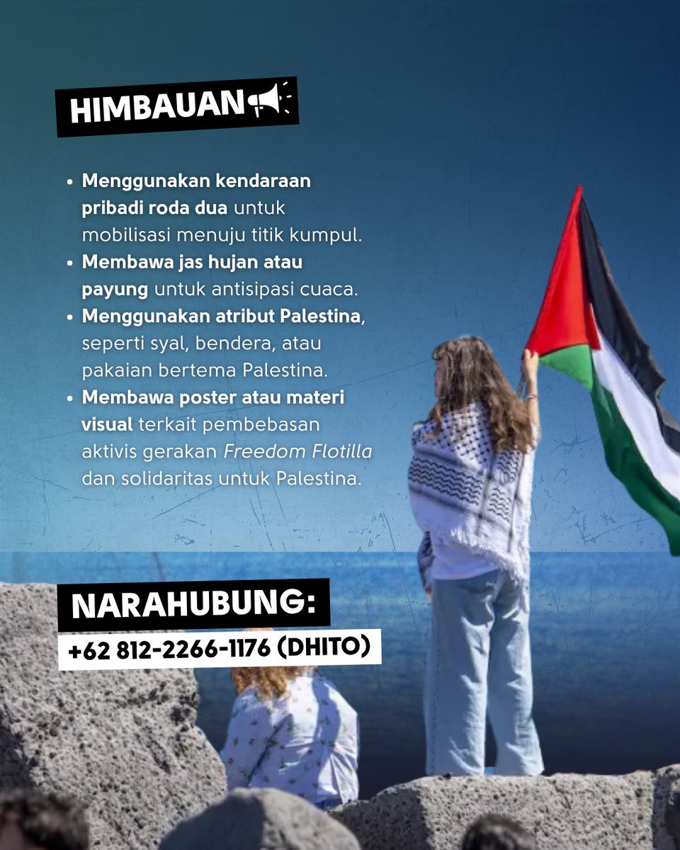 Ini Yang Bisa Kita Lakukan Buat Dukung Greta DKK!

Yok ‘silaturahmi’ sambil bawa surat desakan bareng-bareng ke Kedubes-Kedubes di Jakarta
Besok! 10 Juni 2025
Lokasi: Kita start dari Kedubes Perancis ya
Waktu: 13.00 (jangan lupa makan siang dulu!)