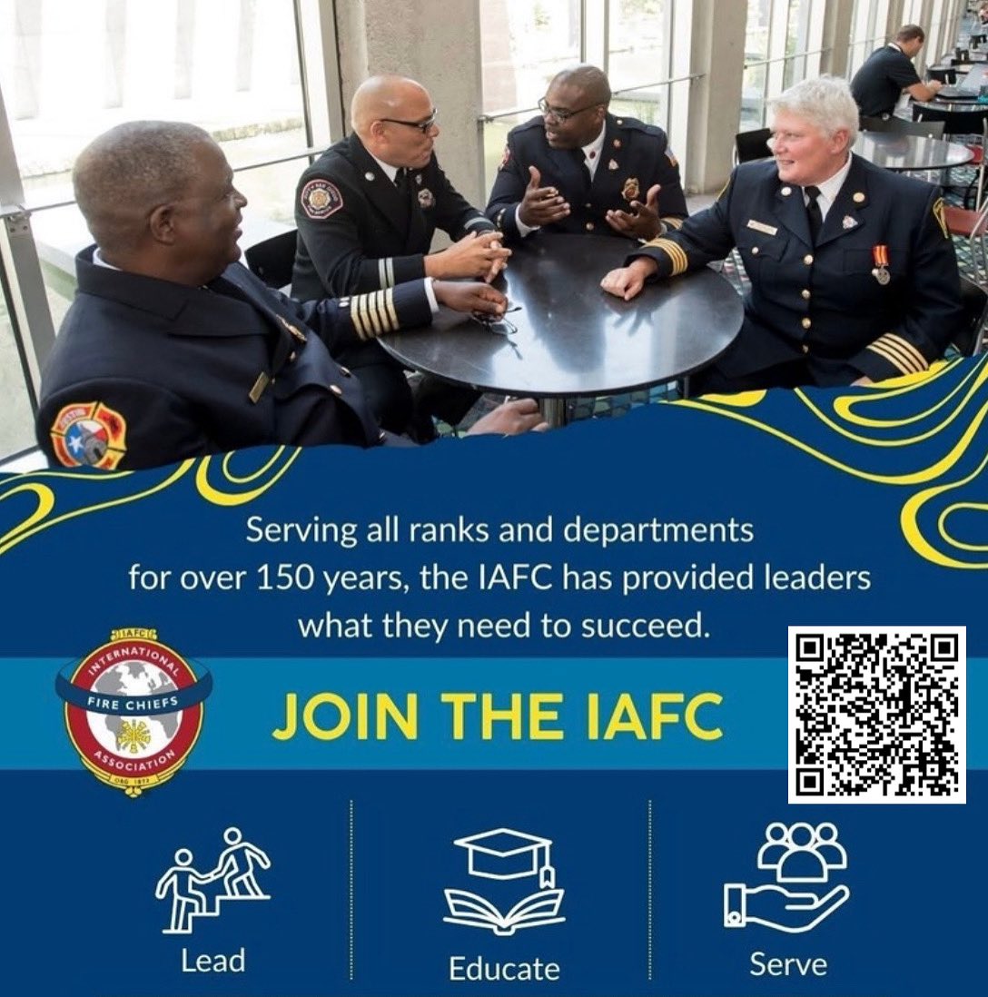 🚒 Get involved with the IAFC!
Lead, connect, and give back to the fire service.

🔹 Serve
🔹 Share
🔹 Influence
🔹 Grow

📲 Scan the QR code or visit IAFC.org to learn more.
#IAFC #FireService #Leadership #PublicSafety #GetInvolved
