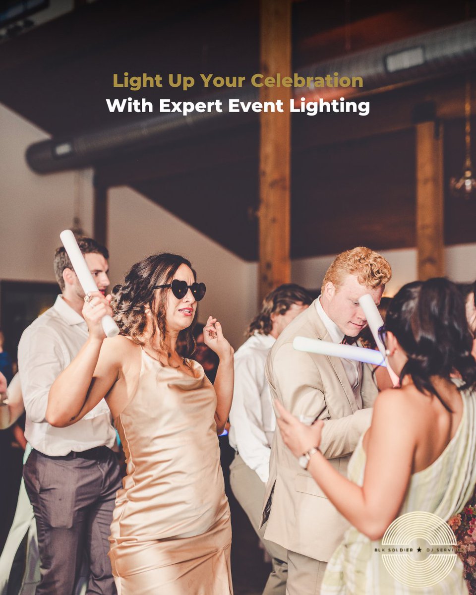 Set the Mood, Own the Moment 🎵

Lighting transforms spaces, and BLK Soldier DJ Services delivers. Our expert design creates showstoppers for weddings, parties, or corporate galas. Book now to ensure your venue shines. 🔗blksoldier.com