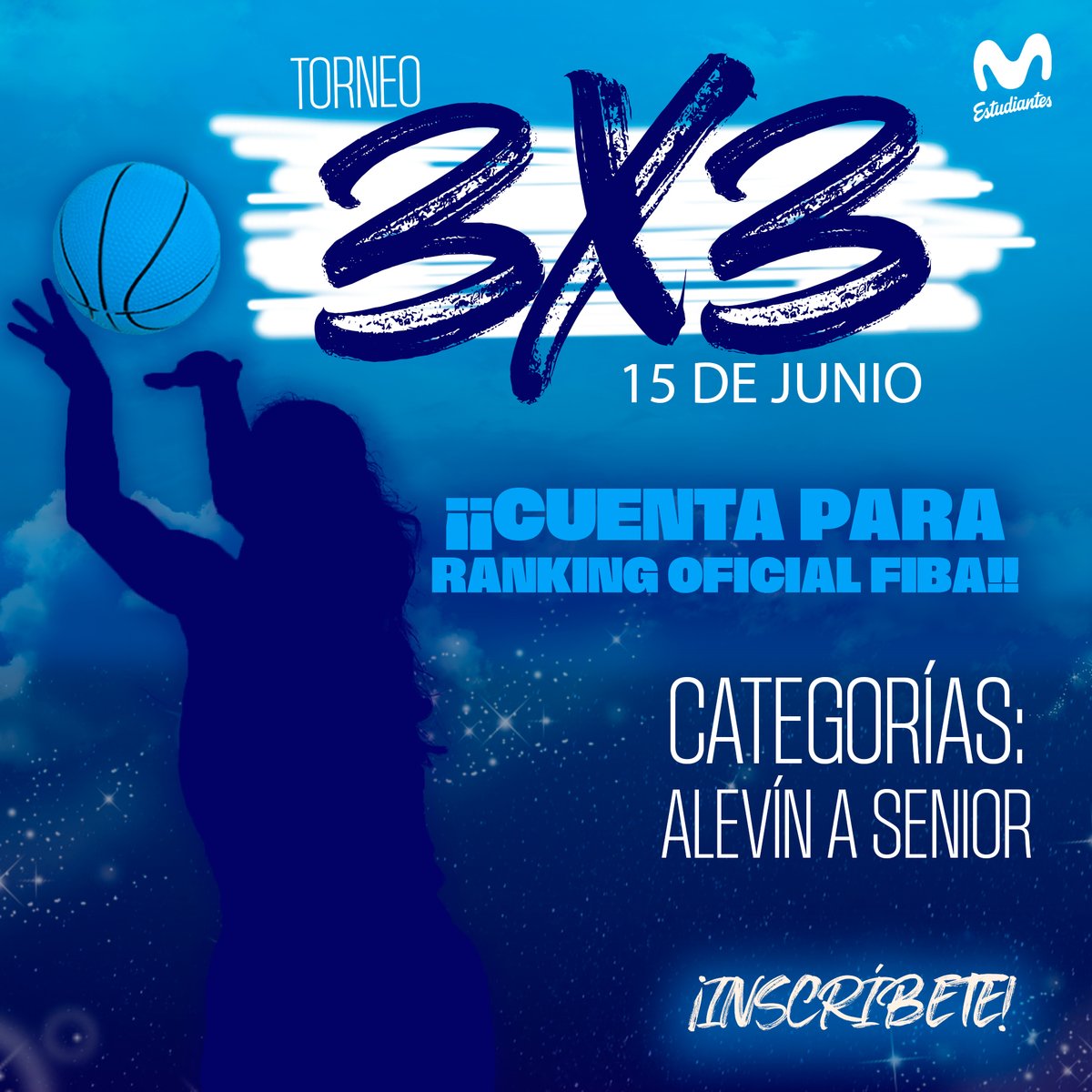 ‼️ Últimos días para apuntarse a nuestro torneo 3x3 del 15 de junio. 

📍Movistar Academy Magariños
🧒 Categorías: alevín a senior

👇Toda la info
movistarestudiantes.com/prensa/noticia…