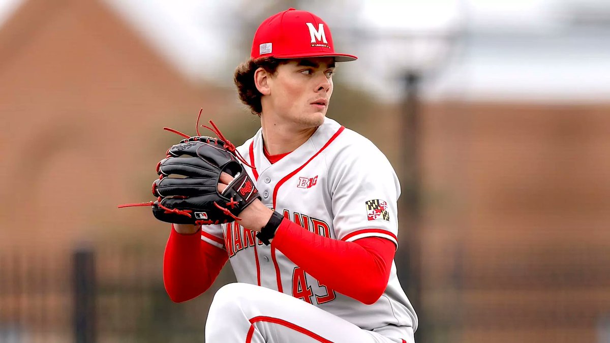 CollegeBSBShow's tweet photo. BREAKING: Per @64Analytics, Maryland RHP Joey McMannis has entered the transfer portal. McMannis had a tough sophomore year after a good freshman year and possesses some intriguing upside. Low-90s fastball (topped 95-96 in the fall). Solid slider, splitter as his secondaries. https://t.co/deYeIB9lx5