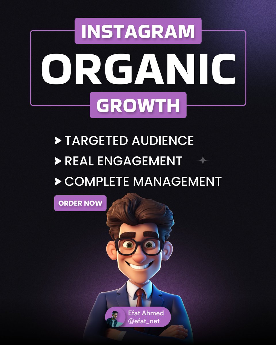 efat_com's tweet photo. Grow Your Instagram Organically – Real Followers, Real Results!...See more https://t.co/pgaJDc8eOL

#instagramgrowth #organicgrowth #socialmediamarketing #growyourgram #instagrammarketing #realfollowers #targetedaudience #instagramengagement #contentstrategy #socialgrowth https://t.co/igw4wbpOzA