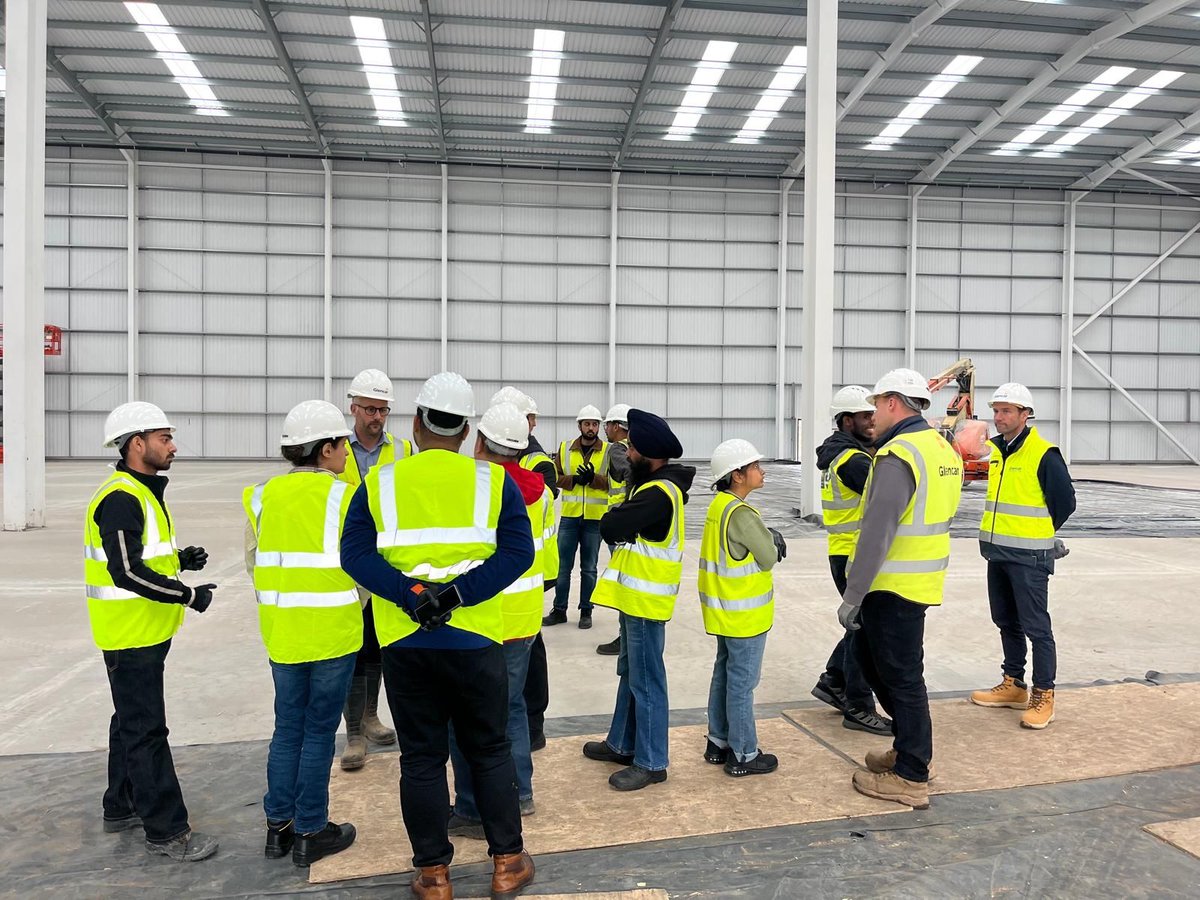 GlencarTweets's tweet photo. 👷‍♀️👷‍♂️ Doing it differently at #Glencar!

We were proud to welcome @MyBCU Construction Project Management postgrads to our Washwood Heath site for a behind-the-scenes tour 🎓

Big thanks to our client @avivainvestors &amp; partners Bell Hammer Ltd 
#SocialValue #ConstructionCareers https://t.co/Idhu9L2W9i