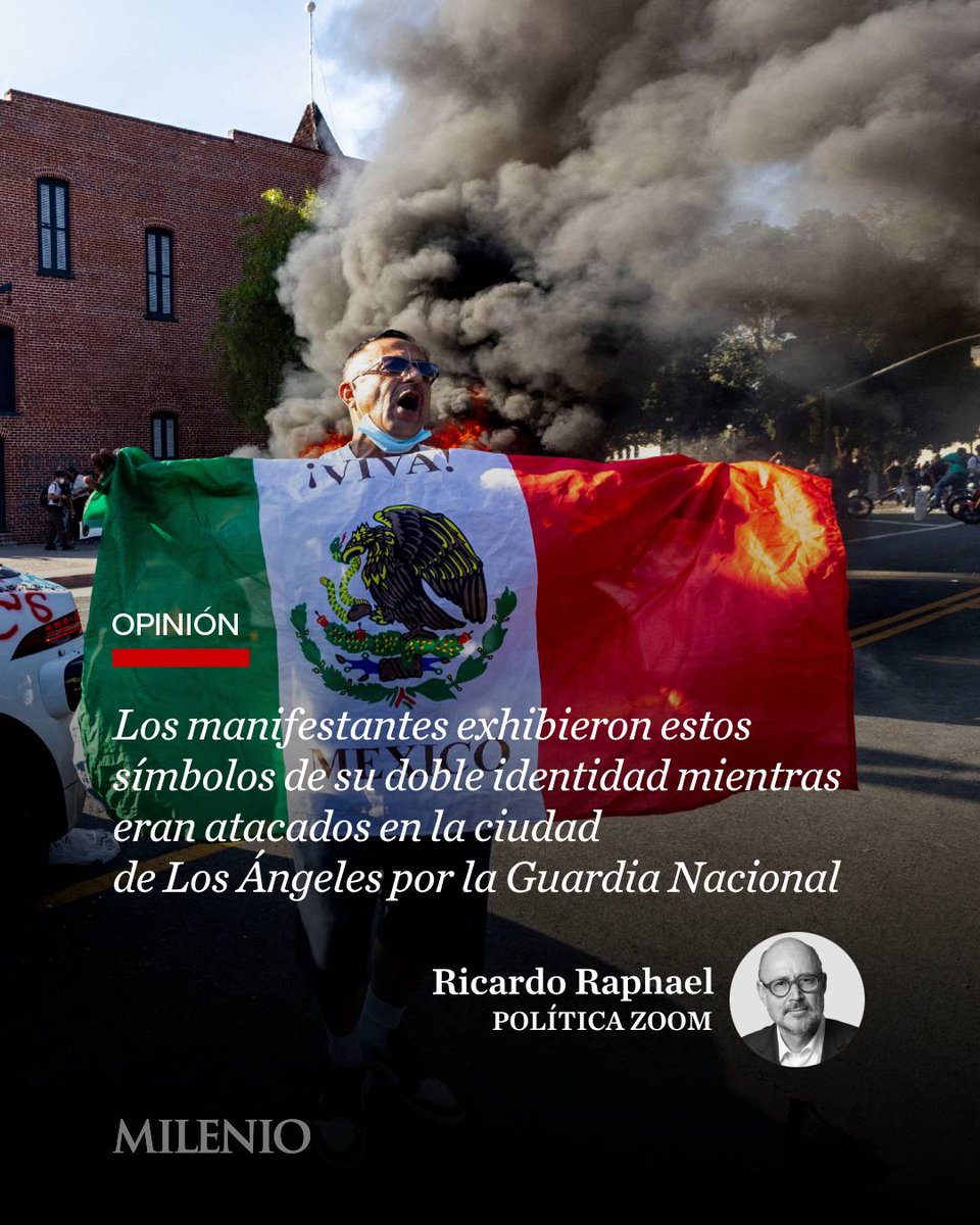 Milenio's tweet photo. #PolíticaZoom | Ayer domingo, cerca de 800 personas decidieron manifestarse pacíficamente, en pleno corazón de Los Ángeles. No agredieron, no provocaron. La Guardia Nacional respondió con un despliegue de 300 efectivos y rifles cargados con humo.

🖋️ Lee la #opinión de @ricardomraphael

https://t.co/LkpBC5ke3v