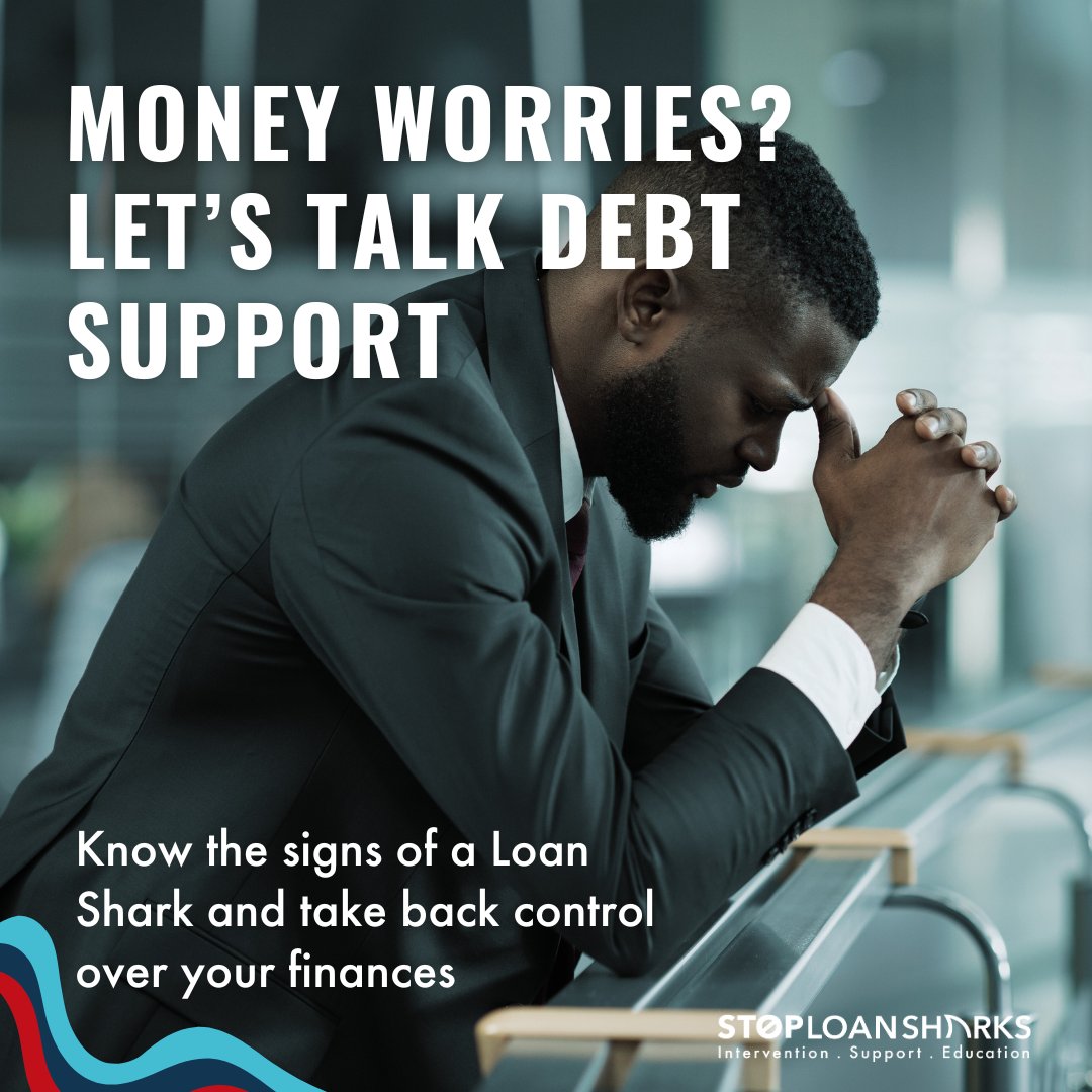 Feeling anxious after borrowing from a loan shark? You're not alone. Watch for warning signs: ▫️ No paperwork ▫️ High interest ▫️ Threats. Call 0300 555 2222 or chat stoploansharks.co.uk⁠ #AdviceonSharks #SLSEngland #StopLoanSharksEngland