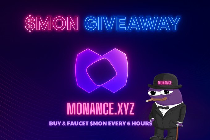 _tedzo's tweet image. GMonad NFT Testnet Giveaway 💫
🎟️ Floor = 144.9 $MON
✅ Follow @MangatoETH
✅ RT to enter
🚨 24h deadline!

Don’t miss it!
