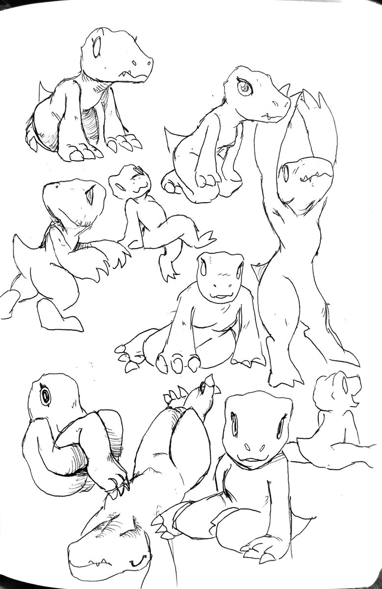 V_Nico_'s tweet image. Agumon sketch #2