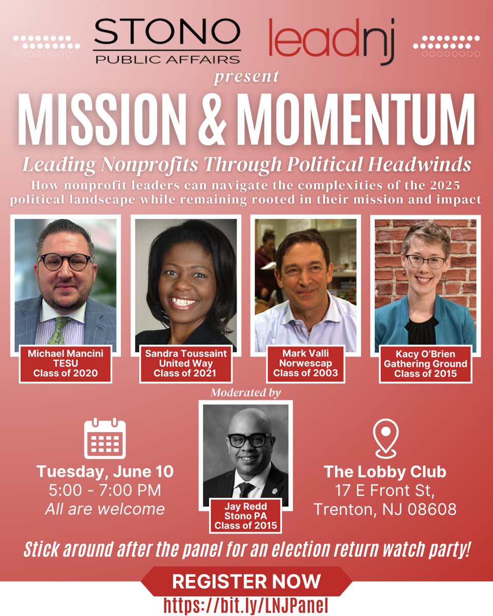 Join us tomorrow night for an important conversation on how nonprofits can navigate the complexities of the 2025 political landscape while remaining rooted in their mission. Stick around after the panel for an election returns watch party! All are welcome! bit.ly/LNJPanel