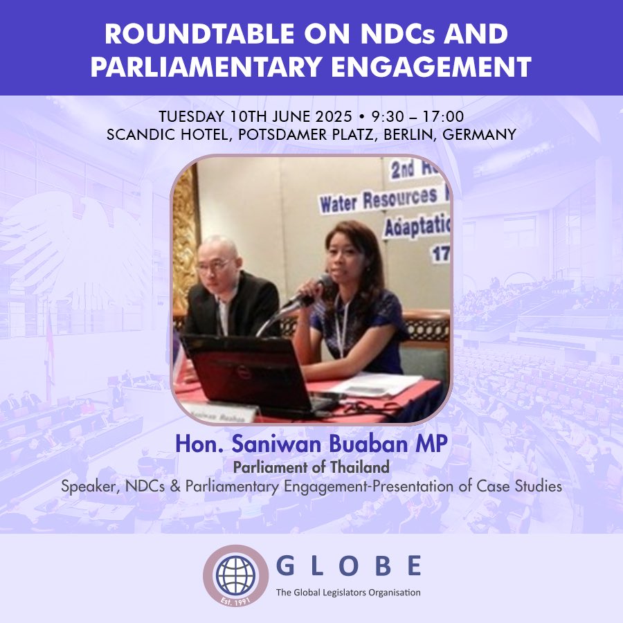 GLOBE Legislators (@globe_intl) on Twitter photo <a href="/malinimehra/">Malini Mehra</a> <a href="/TheENDSReport/">ENDS Report</a> <a href="/WorldBank/">World Bank</a> <a href="/_Oruhnc/">Nnaemeka</a> <a href="/GLOBE_Nigeria/">GLOBE Nigeria</a> Hons. <a href="/ChristineKaaya/">Kaaya Christine Naki</a>, <a href="/st_kama/">HON. NKEMKANMA KAMA</a> , & Hon. Saniwan Buaban will then share country experiences in the session: “NDCs & Parliamentary Engagement – Presentation of Case Studies”, providing critical information on how MPs have interacted with the NDCs 3.0 process
#GNDCC25 <a href="/malinimehra/">Malini Mehra</a> <a href="/TheENDSReport/">ENDS Report</a> <a href="/WorldBank/">World Bank</a> <a href="/_Oruhnc/">Nnaemeka</a> <a href="/GLOBE_Nigeria/">GLOBE Nigeria</a> Hons. <a href="/ChristineKaaya/">Kaaya Christine Naki</a>, <a href="/st_kama/">HON. NKEMKANMA KAMA</a> , & Hon. Saniwan Buaban will then share country experiences in the session: “NDCs & Parliamentary Engagement – Presentation of Case Studies”, providing critical information on how MPs have interacted with the NDCs 3.0 process
#GNDCC25