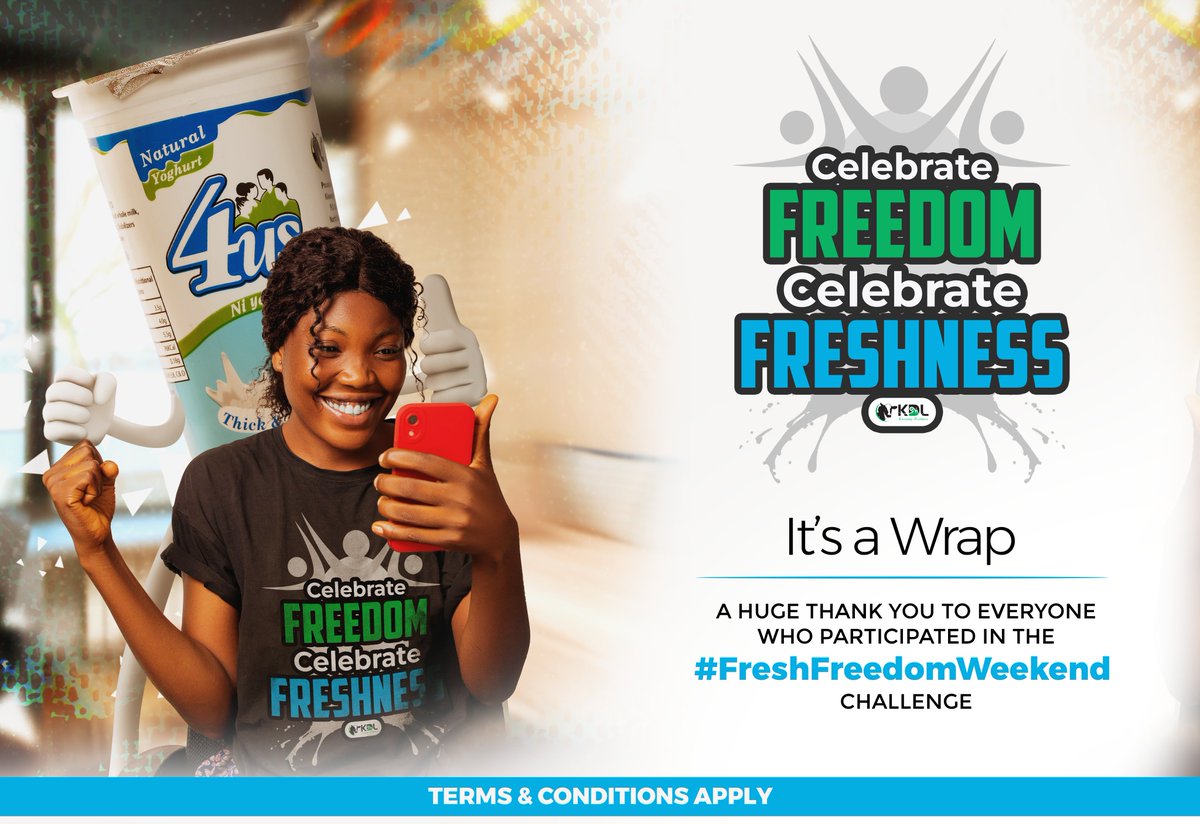 KinangopDairyL's tweet photo. Thanks to all who joined us in celebrating freshness & freedom. Your entries were fun, bold & Kenyan.
Stay tuned for more ways to celebrate everyday freshness with us!
#FreshFreedomWeekend #MadarakaWeekend #EidUlAdha #FYP #NourishWithKinangop #PureKenyanDairy #FromKinangopToKenya https://t.co/PzMApExZu3