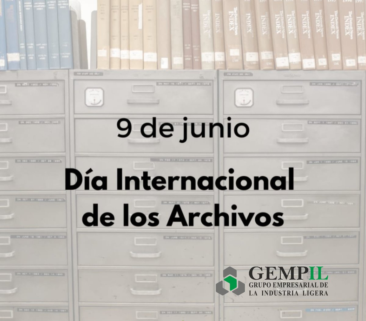 📁 Hoy celebramos el #DíaInternacionalDeLosArchivos reconociendo a quienes protegen la memoria y la legalidad de nuestra organización.
En #Gempil, el archivo es historia viva y pilar de eficiencia.
¡Gracias, archivistas! 🙌
#industrialigera #ArchivoInstitucional
#IndustriasCuba
