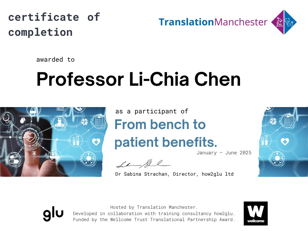 Li-Chia Chen (@lichiachen) on Twitter photo Enjoyed the 'From Bench to Patient Benefits' series! Dr. Strachan's engaging teaching & structured frameworks at <a href="/how2glu/">how2glu</a> were top-notch. Thanks @TranslationMcr! #learning #translationalresearch <a href="/PharmacyDUPP/">Pharmacy DUPP</a> <a href="/UoMPharmaOpt/">UoM Pharmacy and Optometry Manchester</a> Enjoyed the 'From Bench to Patient Benefits' series! Dr. Strachan's engaging teaching & structured frameworks at <a href="/how2glu/">how2glu</a> were top-notch. Thanks @TranslationMcr! #learning #translationalresearch <a href="/PharmacyDUPP/">Pharmacy DUPP</a> <a href="/UoMPharmaOpt/">UoM Pharmacy and Optometry Manchester</a>