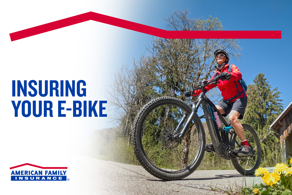tpmille's tweet photo. Own an e-bike or thinking about getting one? Make sure you have the coverage you need against unexpected bumps in the road. Check out these tips for insuring your electric bike, then contact me with your questions at 913-856-6177. https://t.co/OMMNLMb8YR