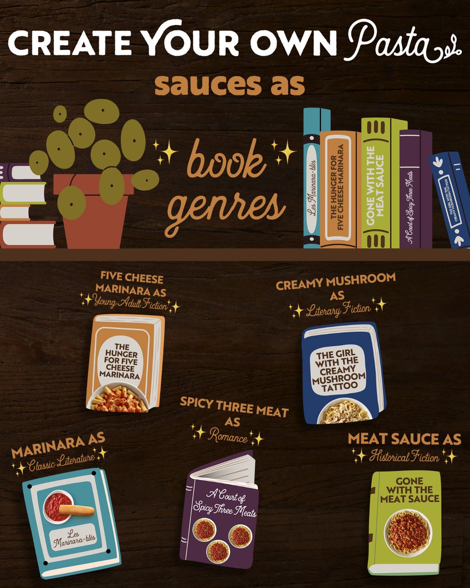 Whatever your book genre, there's a sauce to match the drama.🔥