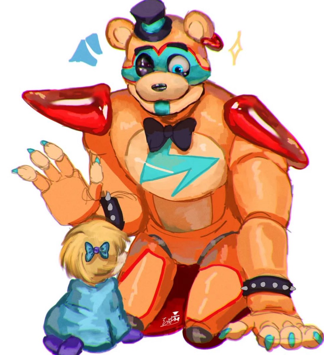 Hello lil ayaka 👋✨
Thank you <a href="/EmilyMa32175393/">Emily Martins</a> 

#fnafoc #arttrade #glamrockfreddy  #fnafsb