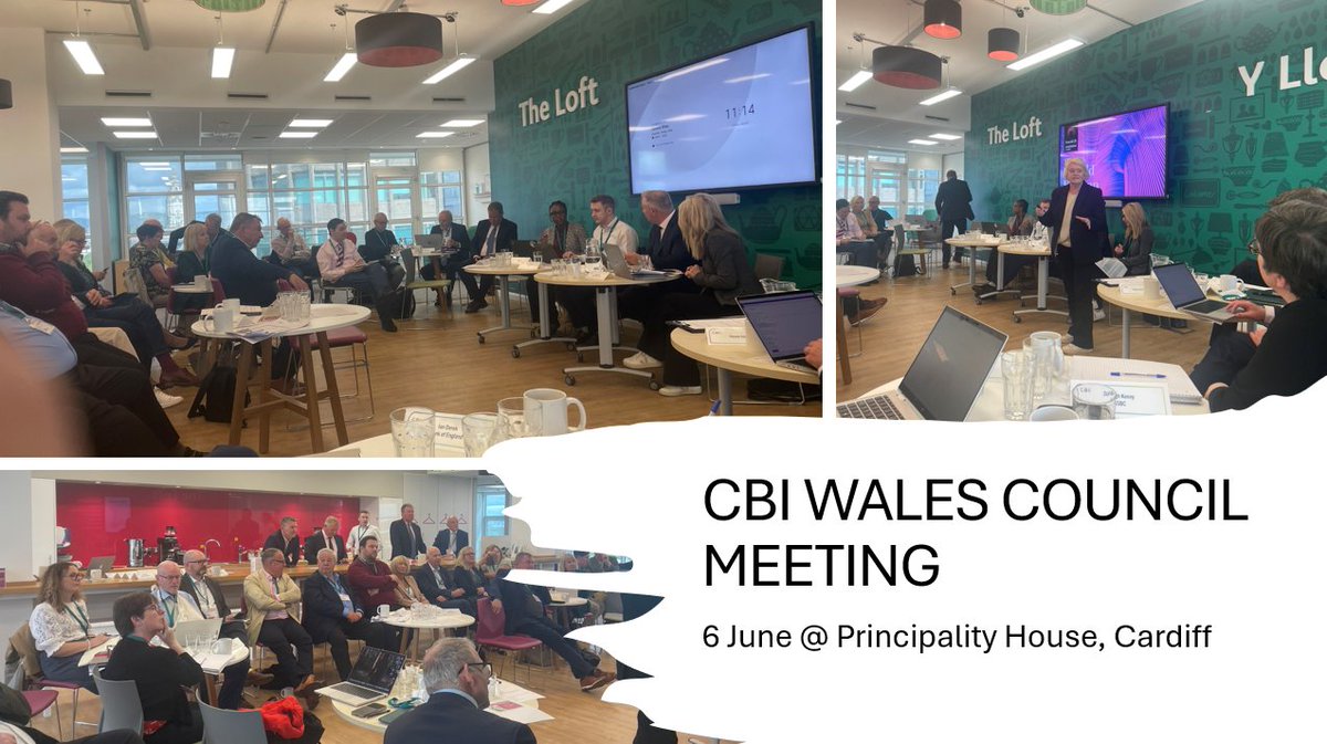 CBI Wales (@cbicymru) on Twitter photo Businesses across Wales were at our Q2 Council meeting <a href="/PrincipalityBS/">Principality Building Society</a>, Cardiff, to discuss business costs, energy prices, tax, regulation and workforce training.
Talking politics were <a href="/cathy_owens/">Cathy Owens</a> <a href="/CavendishCymru/">Cavendish Cymru</a> and on business matters, <a href="/CBItweets/">CBI</a> Katie Dash and Cameron Martin Businesses across Wales were at our Q2 Council meeting <a href="/PrincipalityBS/">Principality Building Society</a>, Cardiff, to discuss business costs, energy prices, tax, regulation and workforce training.
Talking politics were <a href="/cathy_owens/">Cathy Owens</a> <a href="/CavendishCymru/">Cavendish Cymru</a> and on business matters, <a href="/CBItweets/">CBI</a> Katie Dash and Cameron Martin