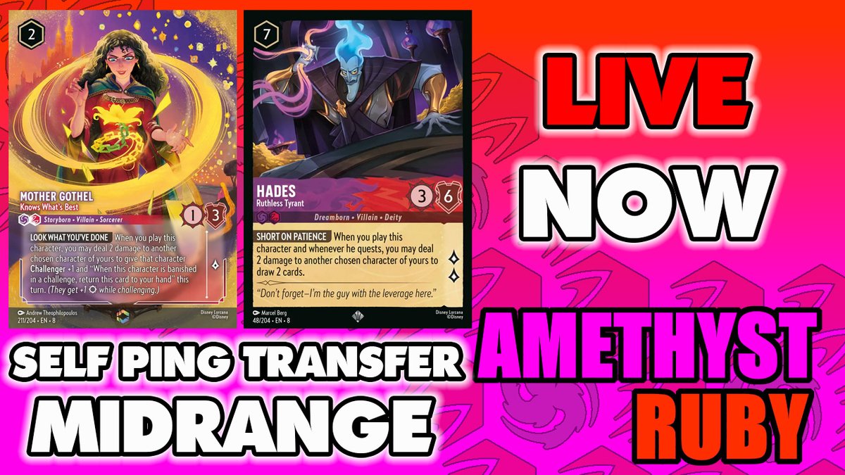 🔴LIVE NOW!!!
🟣🔴SELF PING TRANSFER (MIDRANGE)
11-3 atm and will continue to hone and test this ULTRAMEGATOINIC DECK!!!
🔽STREAM LINK IN THE COMMENTS BELOW!!!🔽