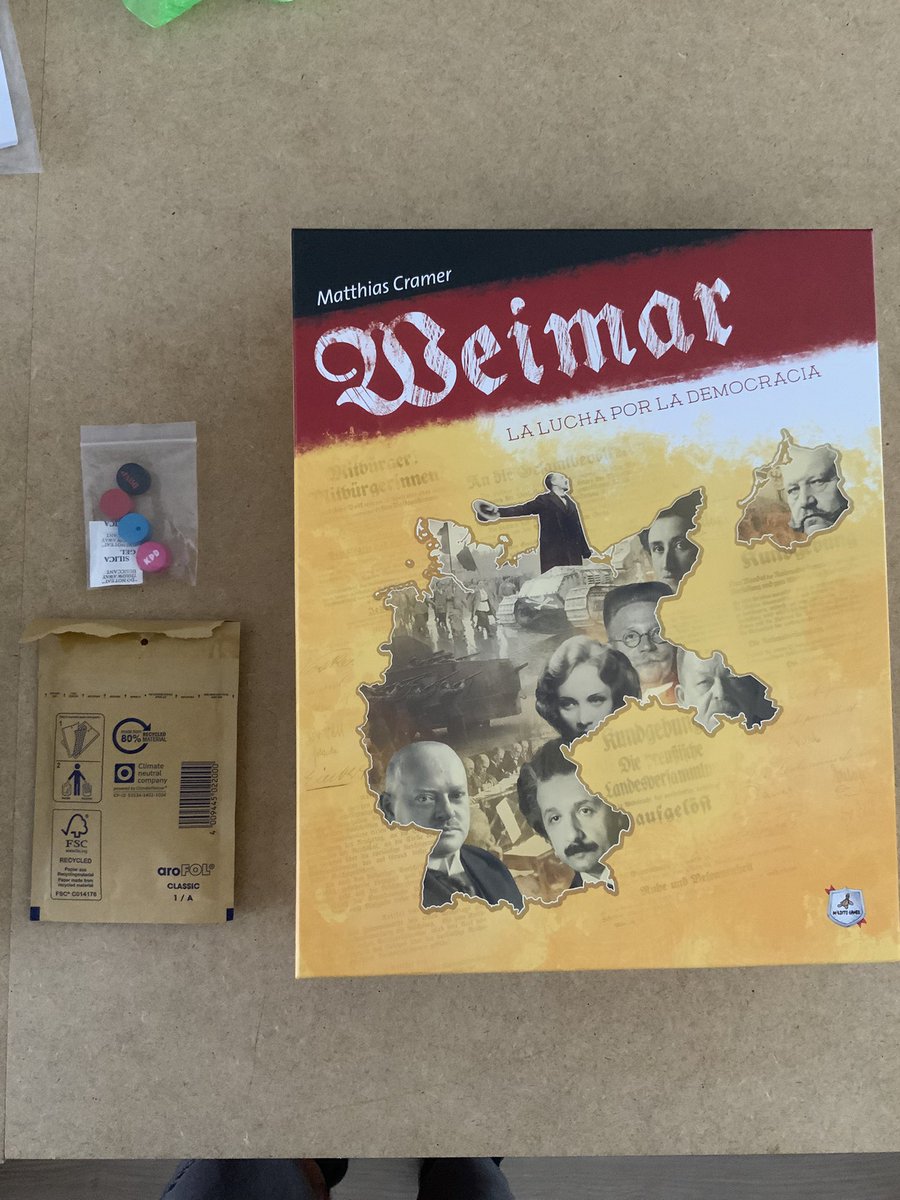 Magnifico servicio de atención al cliente de <a href="/MalditoGamesES/">Maldito Games</a> . Hace unos días compré un Weimar y me di cuenta de que faltaban 4 marcadores de puntos de Provisión. Dicho y hecho. Envío rápido. Así sí da gusto. ¡¡Muchas gracias!! 👍🏻✅💯