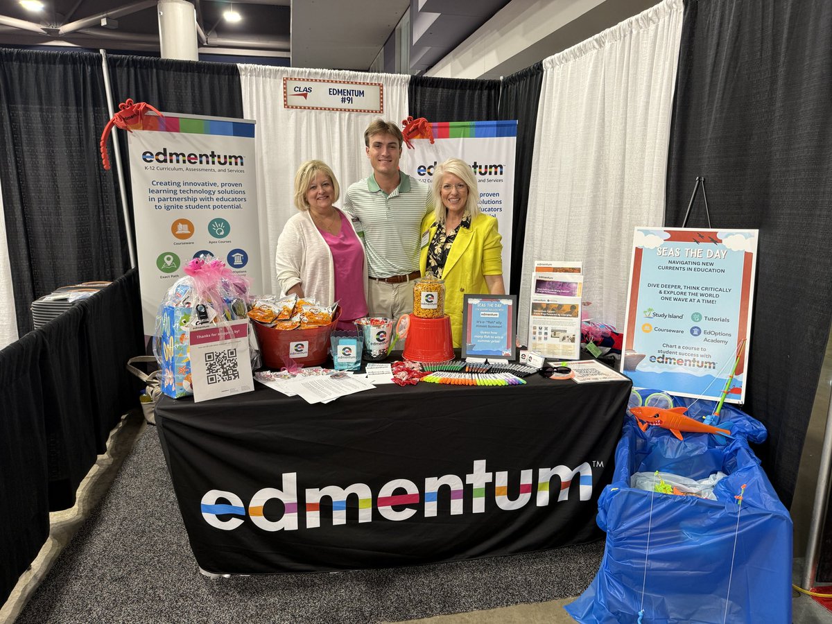 <a href="/clasleaders/">CLAS</a> come see us a booth 91 to get entered into our door prize drawing! We’re proud to support the work you’re leading across Alabama, shaping the future of our schools! #EducatorFirst 👏📚 #clasconv25 #LightsCameraLeadership <a href="/EdmentumGulf/">Edmentum Gulf</a> <a href="/rockford1975/">Dee Dee Benefield Jones, Ph.D.</a>