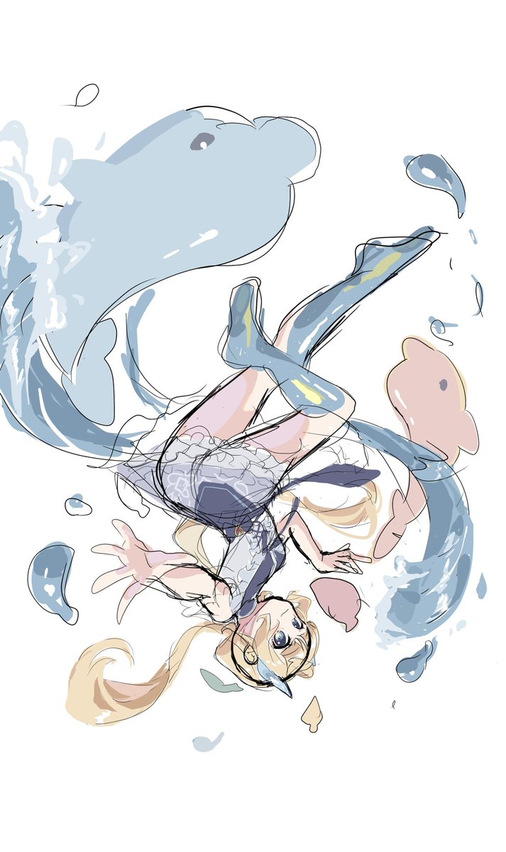 mikazuki123457's tweet image. #skeb #イラスト #ラフ