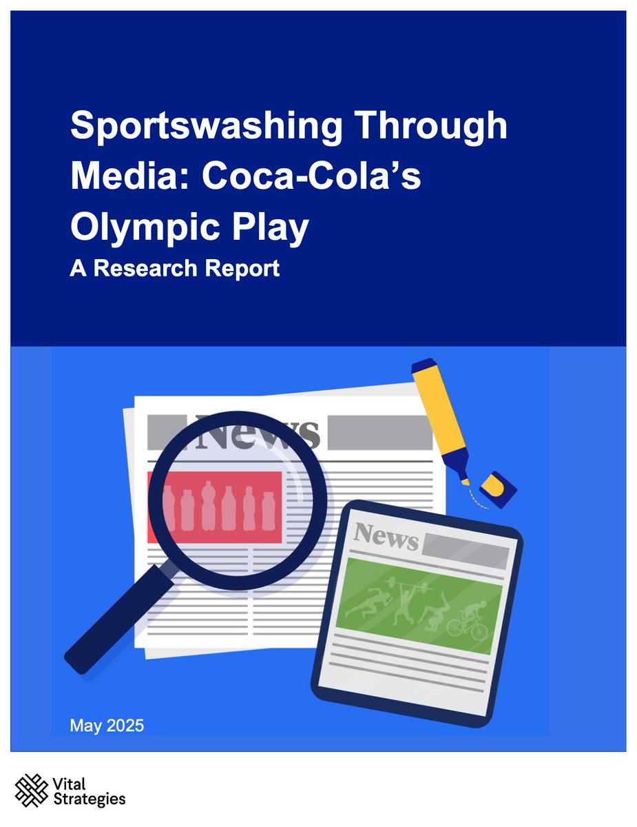 Vital Strategies (@vitalstrat) on Twitter photo 🚨 New report: Big Soda uses major sporting events like the Olympics to strengthen its brand image and align its harmful products with athleticism & global unity.
<a href="/VitalStrat/">Vital Strategies</a> analyzed how one of these partnerships was portrayed in the media during the 2024 Paris Olympics & 🚨 New report: Big Soda uses major sporting events like the Olympics to strengthen its brand image and align its harmful products with athleticism & global unity.
<a href="/VitalStrat/">Vital Strategies</a> analyzed how one of these partnerships was portrayed in the media during the 2024 Paris Olympics &