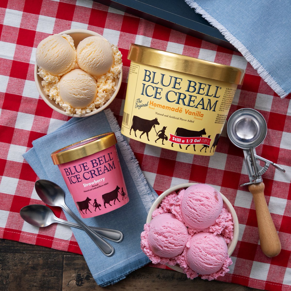 The summer season officially begins today! Keep cool with your favorite flavors of Blue Bell. 😎🌞🍦 #bluebell #icecream #bluebellicecream #firstdayofsummer