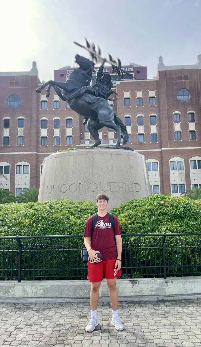 Great camp at Florida State yesterday!  Phil. 4:13
<a href="/ChuckCantor/">Chuck Cantor</a> <a href="/Coach_TokarzQB/">Coach Tony Tokarz</a> <a href="/Coach_Norvell/">Mike Norvell</a> <a href="/CoachBRhoades/">Bobby Rhoades</a> <a href="/CoachTPruitt1/">Tucker Pruitt</a> <a href="/Evan_Orth14/">Evan Orth</a>