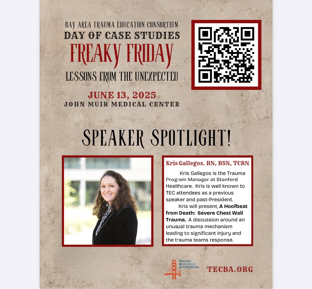 Join us this Friday for a Day of Trauma Case Studies! In person and online options available.