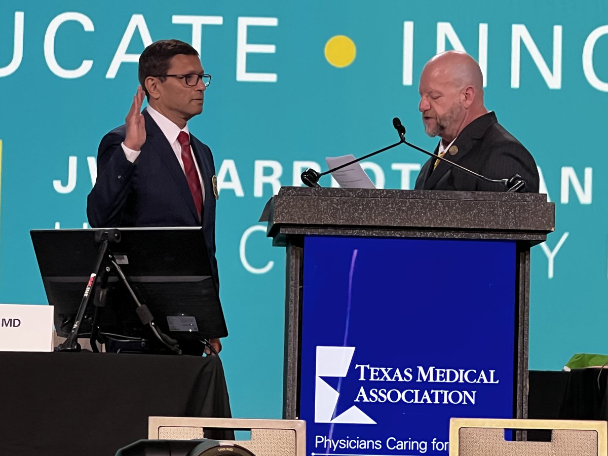 The Texas Medical Association installed Jayesh “Jay” Shah, MD as its 160th President during TexMed. Dr. Shah previously served as the 2016 BCMS President.

Learn more in San Antonio Medicine: bcms.org/SAM/2025/SAMJu…