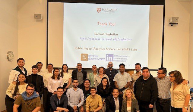PIAS Lab (@piaslab) on Twitter photo From Dr. <a href="/Soroush_Saghaf/">Soroush Saghafian</a>βs recent workshop on Machine Learning and Big Data: Implications for Public Policy β bringing together curious minds to explore how analytics can shape smarter, more equitable policies.
<a href="/Kennedy_School/">Harvard Kennedy School</a> From Dr. <a href="/Soroush_Saghaf/">Soroush Saghafian</a>βs recent workshop on Machine Learning and Big Data: Implications for Public Policy β bringing together curious minds to explore how analytics can shape smarter, more equitable policies.
<a href="/Kennedy_School/">Harvard Kennedy School</a>