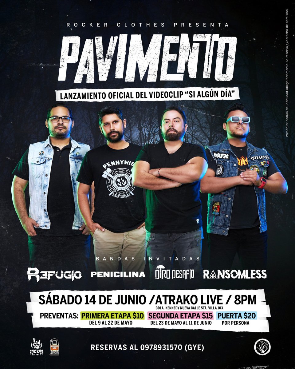 ¡Este sábado, #Pavimento! 🎶🙌