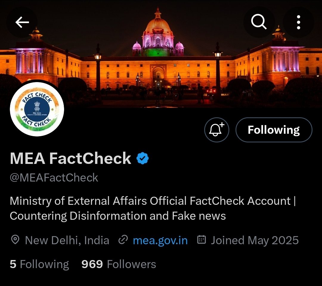 SaffronForceInd's tweet photo. India's Ministry of External Affairs has launched @MEAFactCheck, an official account to combat disinformation, a critical step during wartime and peace time as well 🇮🇳 #MEAFactCheck

Max follow and repost @MEAFactCheck https://t.co/mEtcm0g5j6